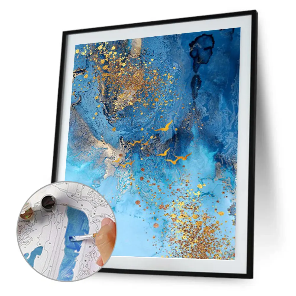 DIY Paint By Number 40*50cm - Gold Leaf Painting