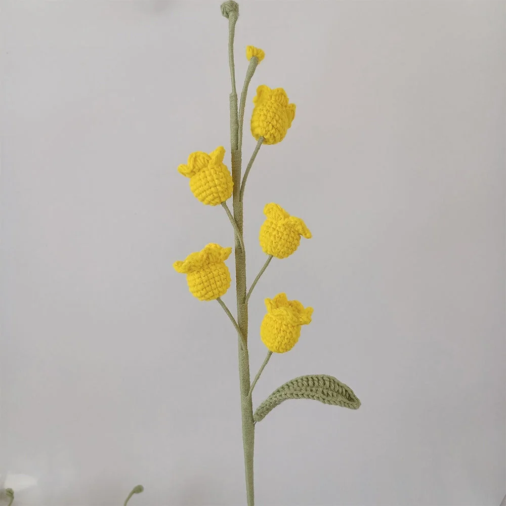 Handwoven Lily of the Valley Bouquet for Bedroom Decor