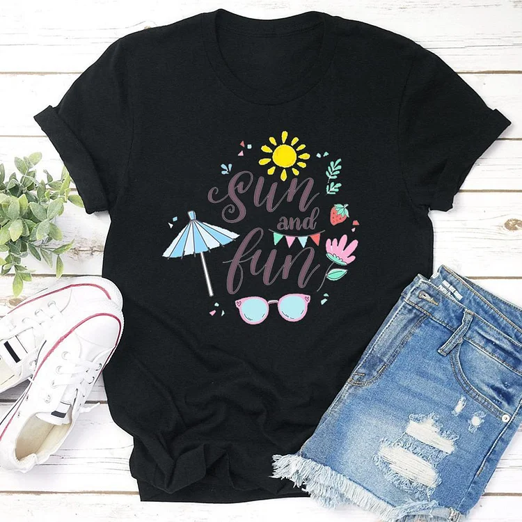 Sun And Fun  T-shirt Tee - 01785