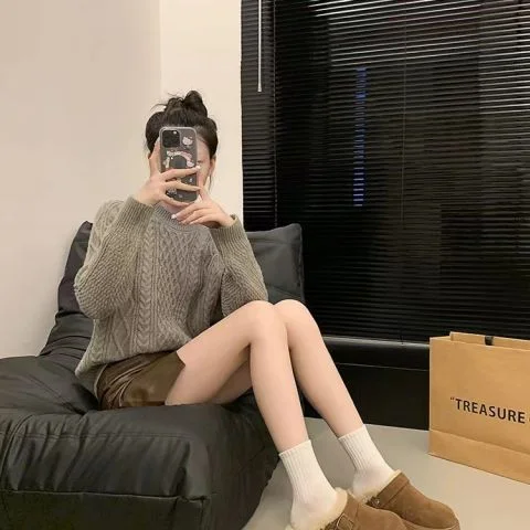 Colourp Colourp Shoes Platform And Velvet Head Half Slippers Women Wear 2024 New Winter Birken Wool Snowcotton Slippers