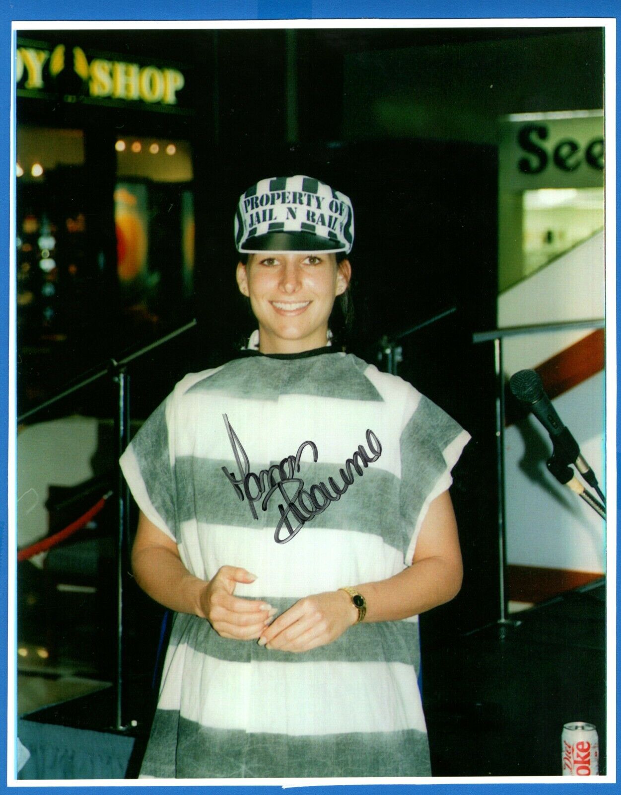 Manon Rheaume Canadian Ice Hokey Goalie Hand Signed Autograph 8x10 Photo Poster painting