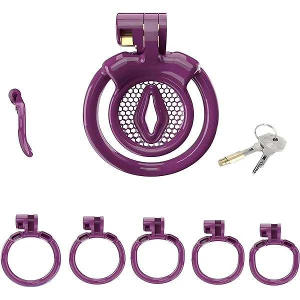 Negative Pink Chastity Cage Small