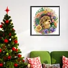 >SALE<5D DIY Partial Special Shaped Drill Diamond Painting Wreath Hedgehog Kit 30x30cm