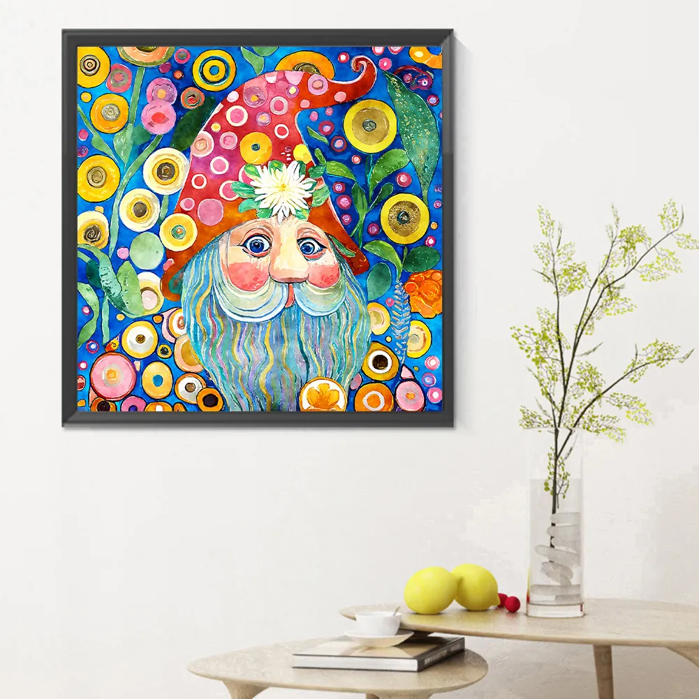 Diamond Painting - Full Round Drill - Garden Gnome(Canvas|30*30cm)