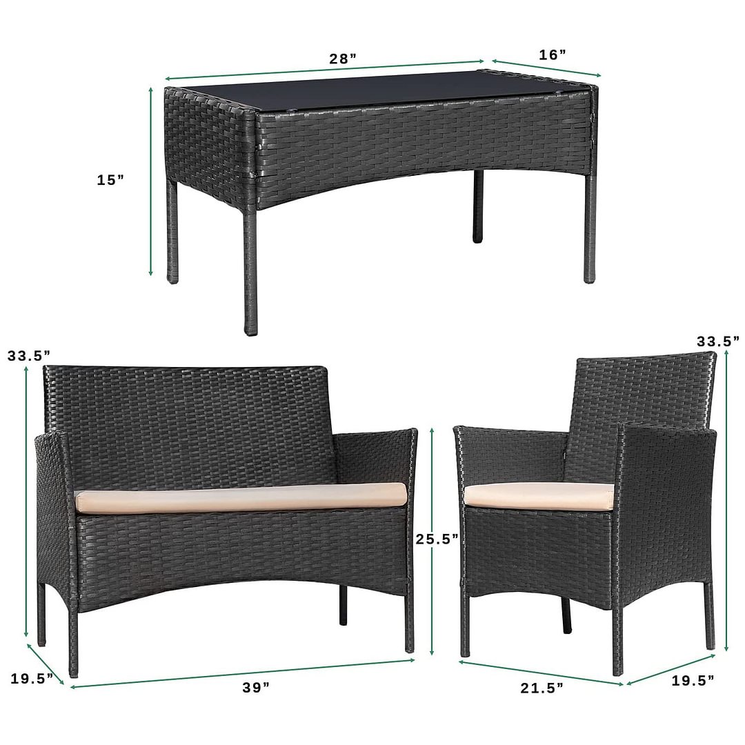 Patio Outdoor Rattan Furniture Sets