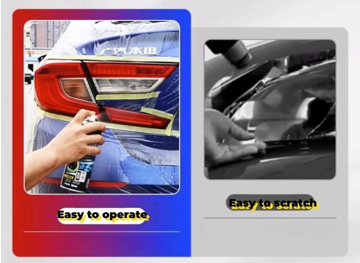 Highly transparent frosted removable color-changing film for car lights