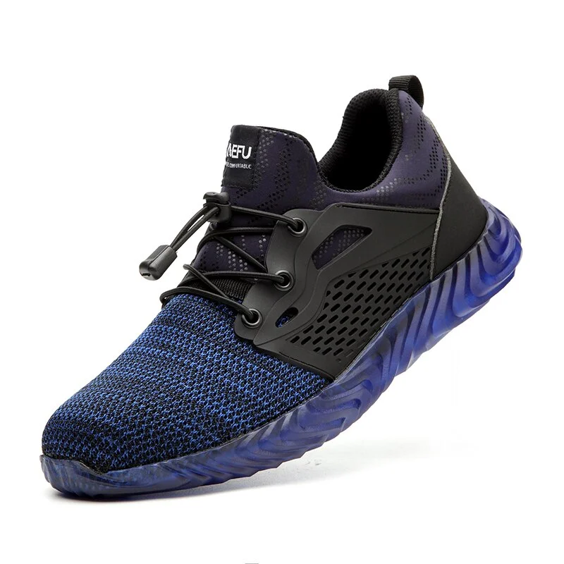 Safety Shoes for Men with Steel Toe Cap Women Work Footwear Breathable Sports Shoes Construction Trekking Boots Black Pink 36-48