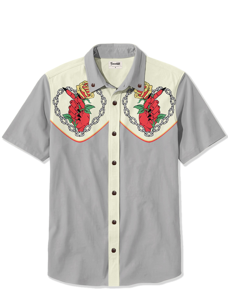 Rose and chain - 100% Cotton Shirt