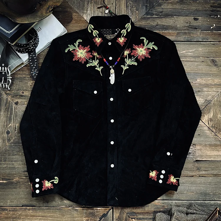 Vintage Western Floral Shirt