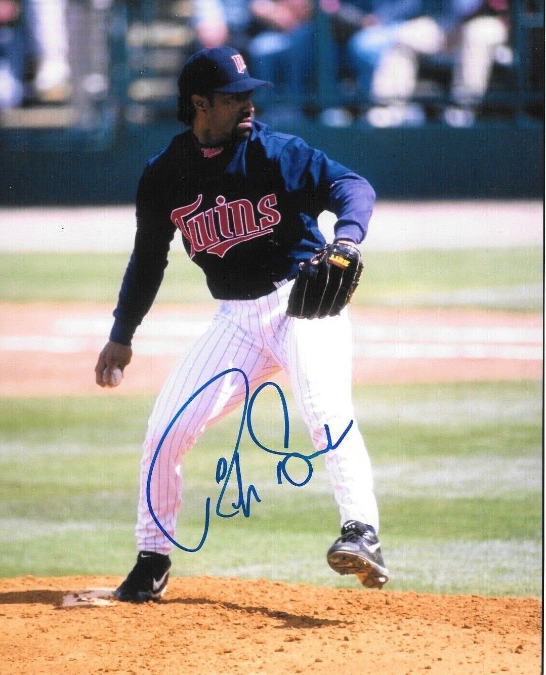 * RICKY BONES * signed 8x10 Photo Poster painting * MINNESOTA TWINS * COA * 1