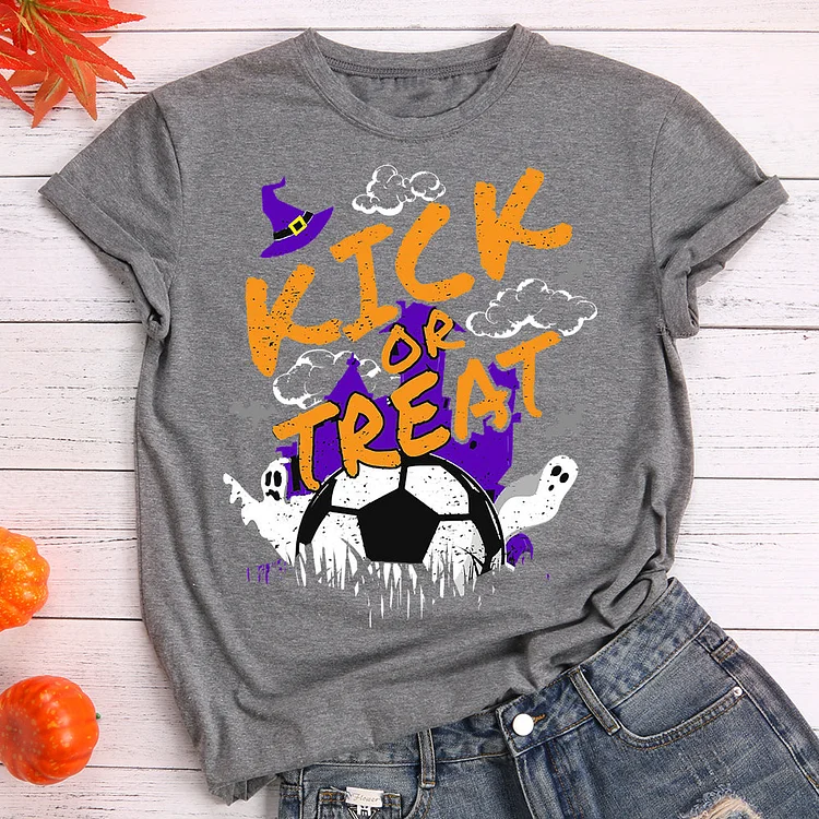 Soccer Player Halloween  T-Shirt Tee-597370-Annaletters