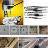 4PCS Square Hole Drill Bits 6.4/8/9.5/10/12.7mm for Precise Woodworking