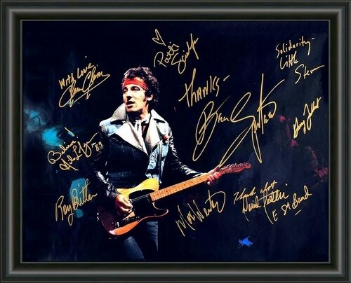 Bruce Springsteen & E Street Band - A4 SIGNED AUTOGRAPHED Photo Poster painting POSTER  POST