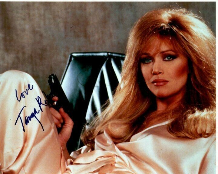 TANYA ROBERTS signed JAMES BOND GIRL 007 A VIEW TO A KILL STACEY SUTTON Photo Poster painting