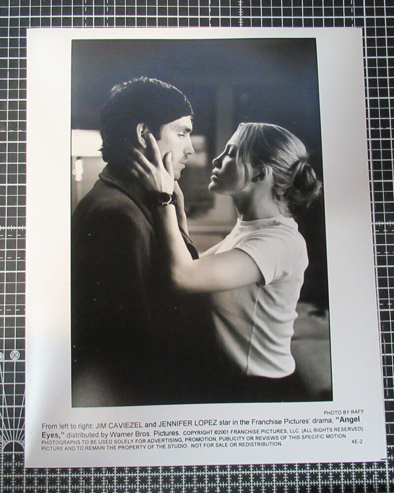 Angel Eyes ORIGINAL press publicity Photo Poster painting 8x10 in Jennifer Lopez Jim Caviezel 3