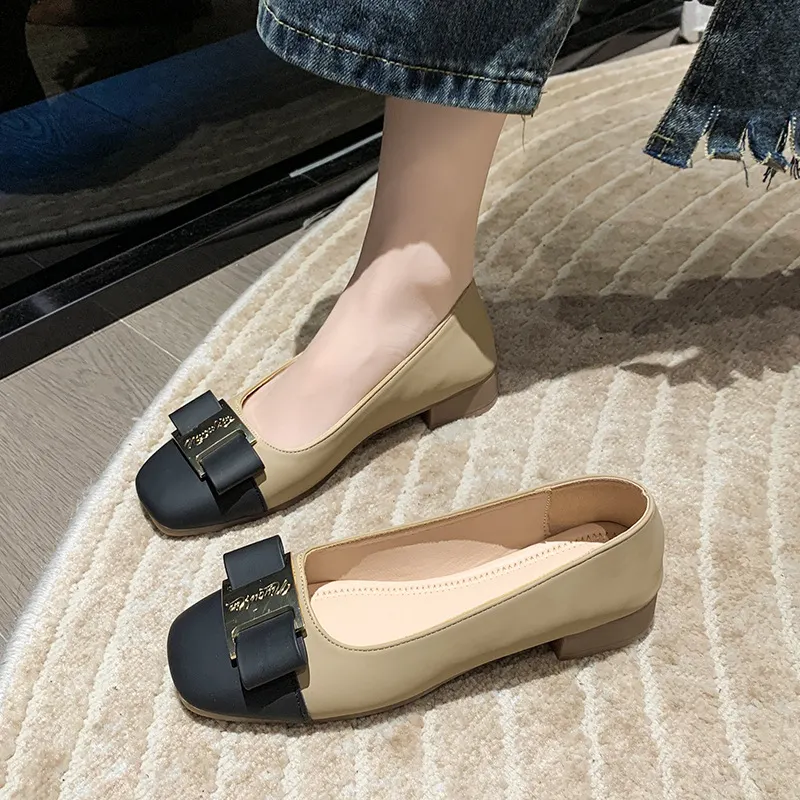 Breakj Breakj Fragrant Wind Coarse Heel Single Shoes Women In The Spring And Autumn Of 2025 New Temperament Light Mouth French High Heels