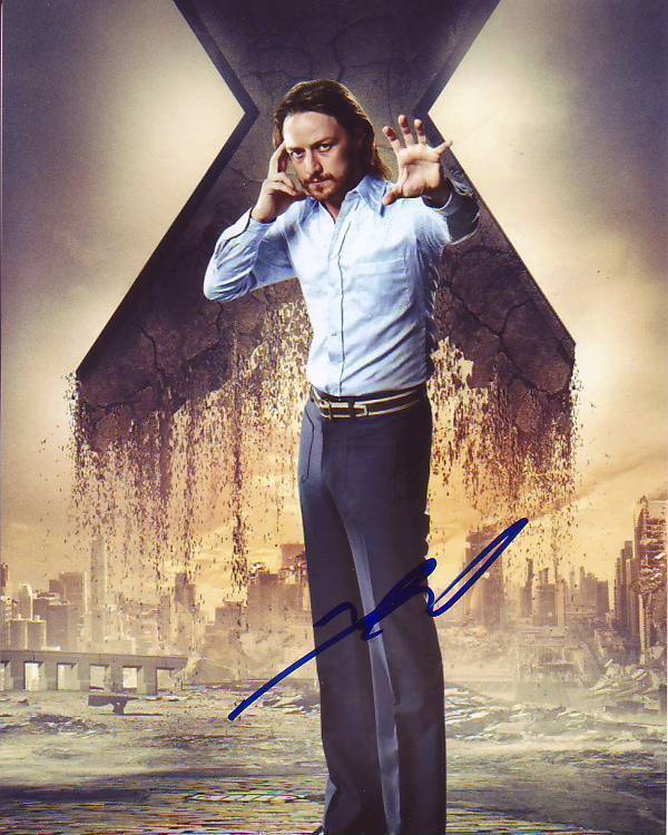 JAMES MCAVOY Signed Autographed X-MEN CHARLES XAVIER Photo Poster painting