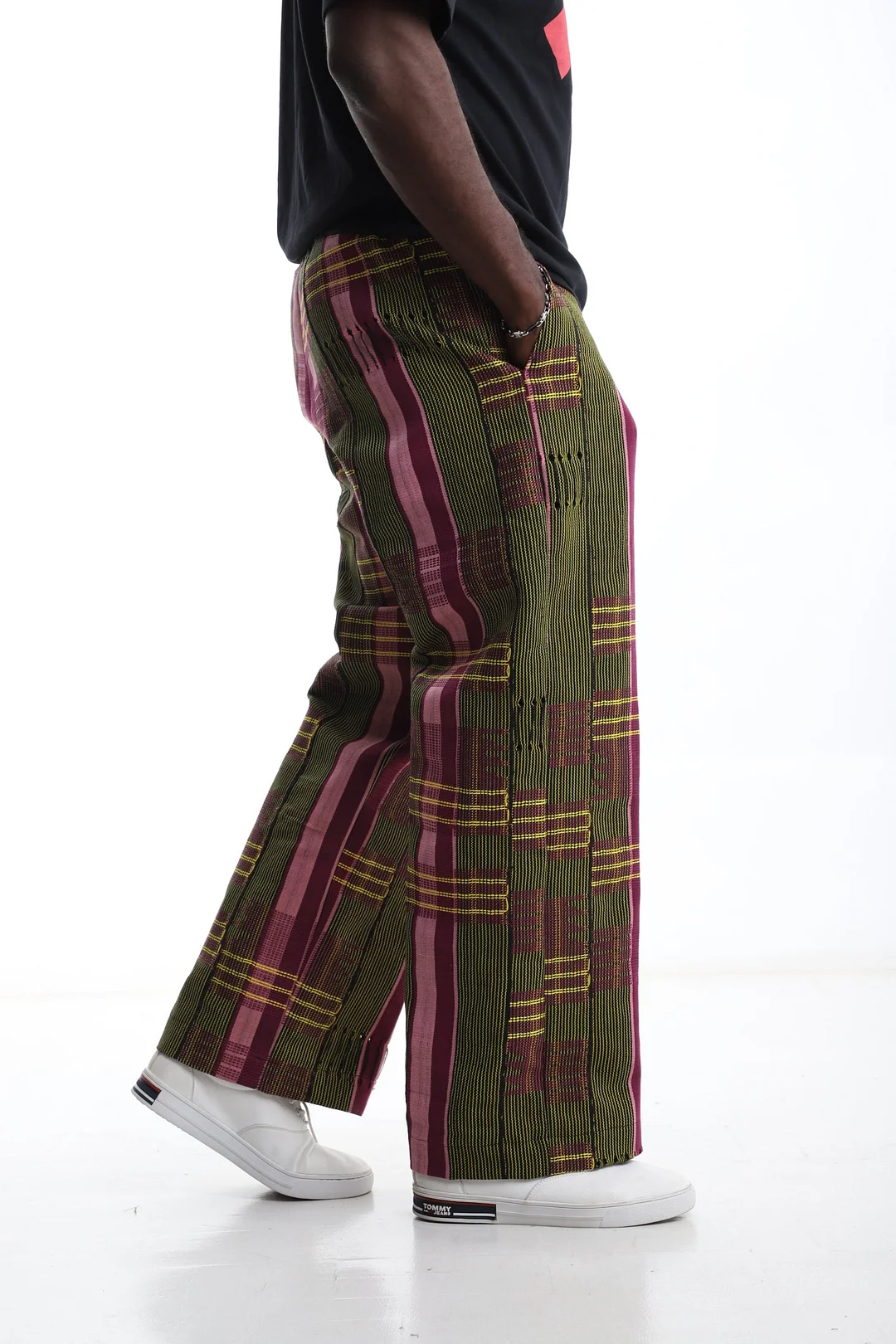 The Royal Rhythm Aso-Oke Wide-Leg Trousers-inspireuse