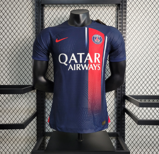 23/24 PSG Paris Saint Germain Home Player Version Men's Football T-Shirt 1:1