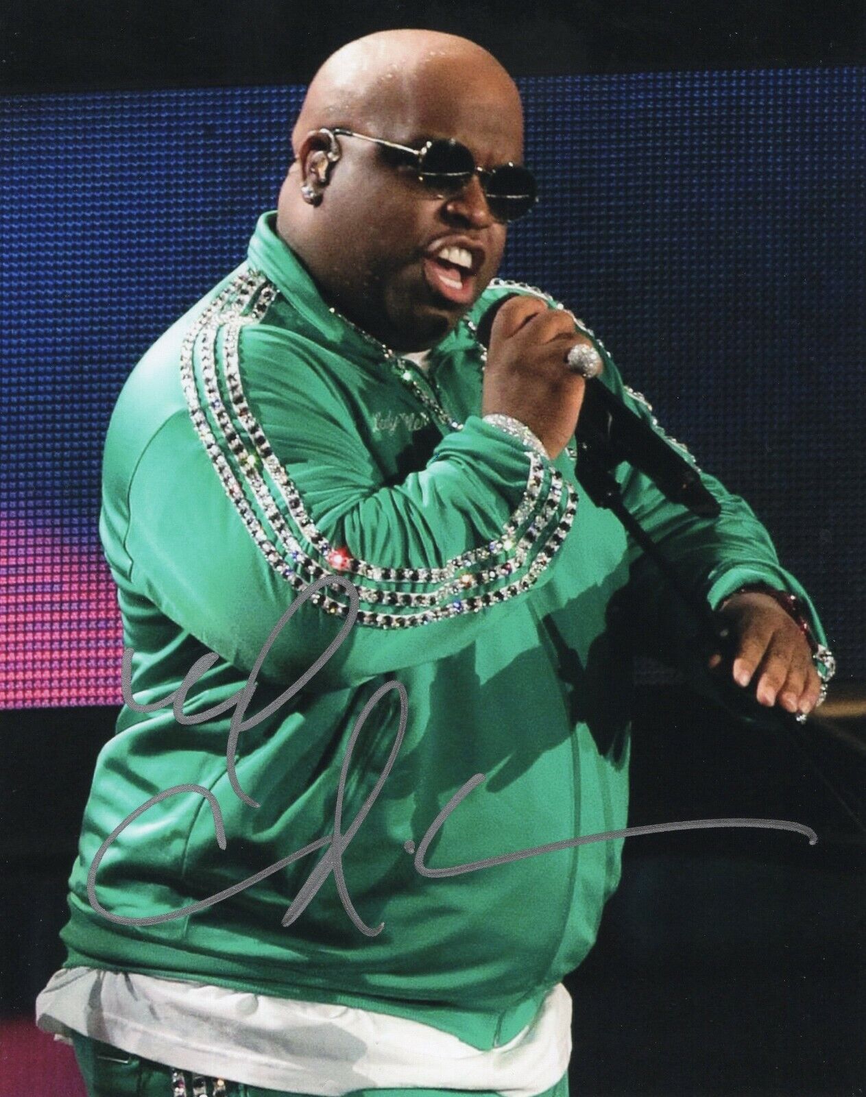 CeeLo Green Signed 8x10 Photo Poster painting w/COA Music Crazy #3