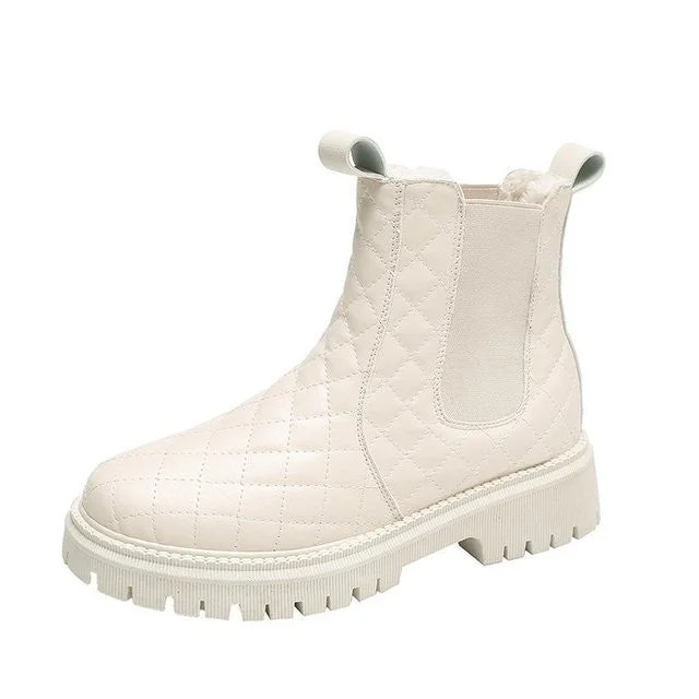 Women's Leather Chelsea Boots Orthopedic Waterproof Radinnoo.com