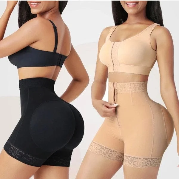 Pornhint Butt Lifter Shapewear Shorts Waist Slimming Tummy Control High Waist High Compression Shorts Butt Enhancement Shaper