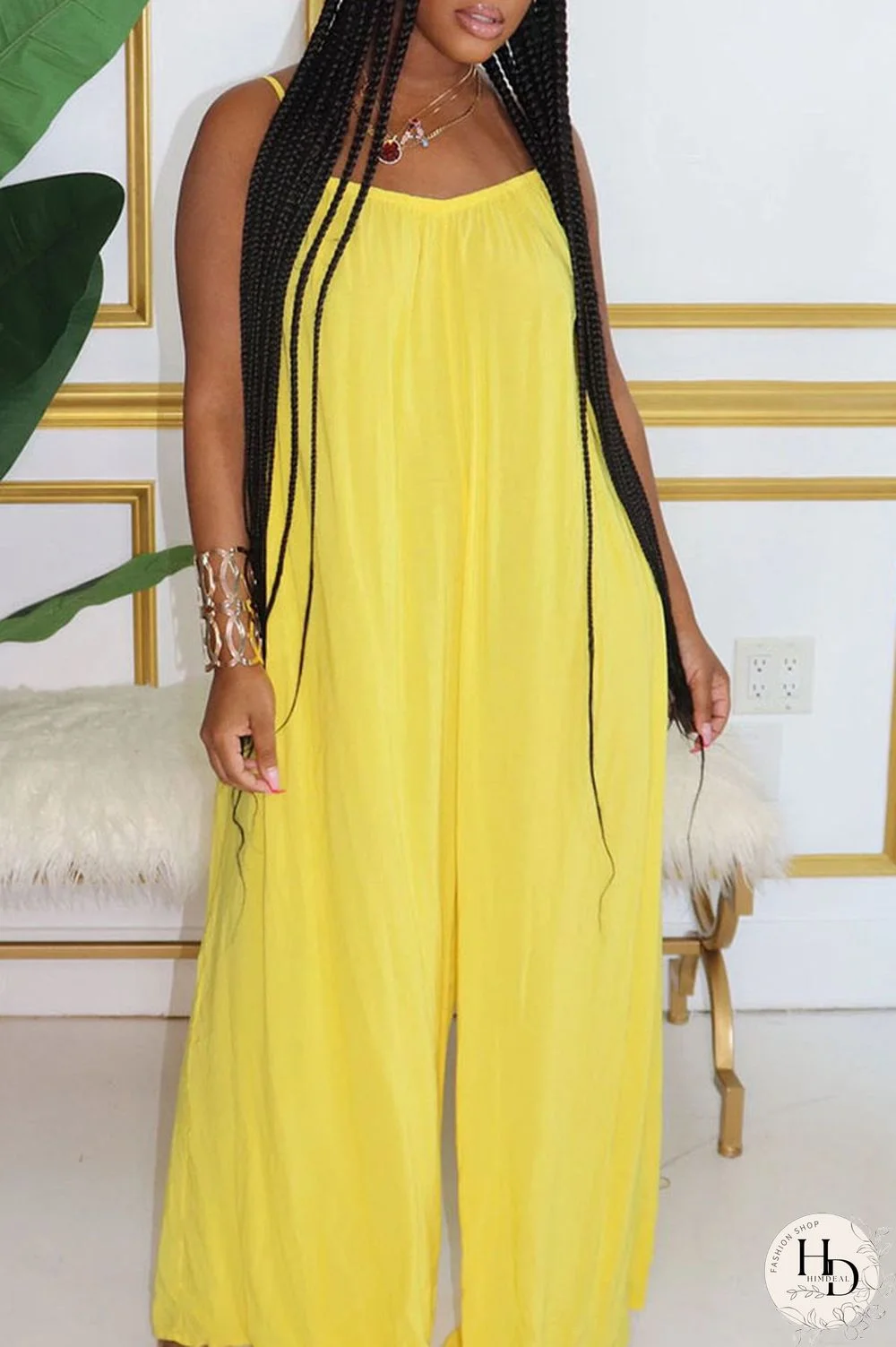 Red Fashion Sexy Solid Slip Jumpsuits