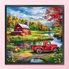 Farm Truck-14CT Counted Cross Stitch 40*40cm/15.75*15.75in tapestrymarket