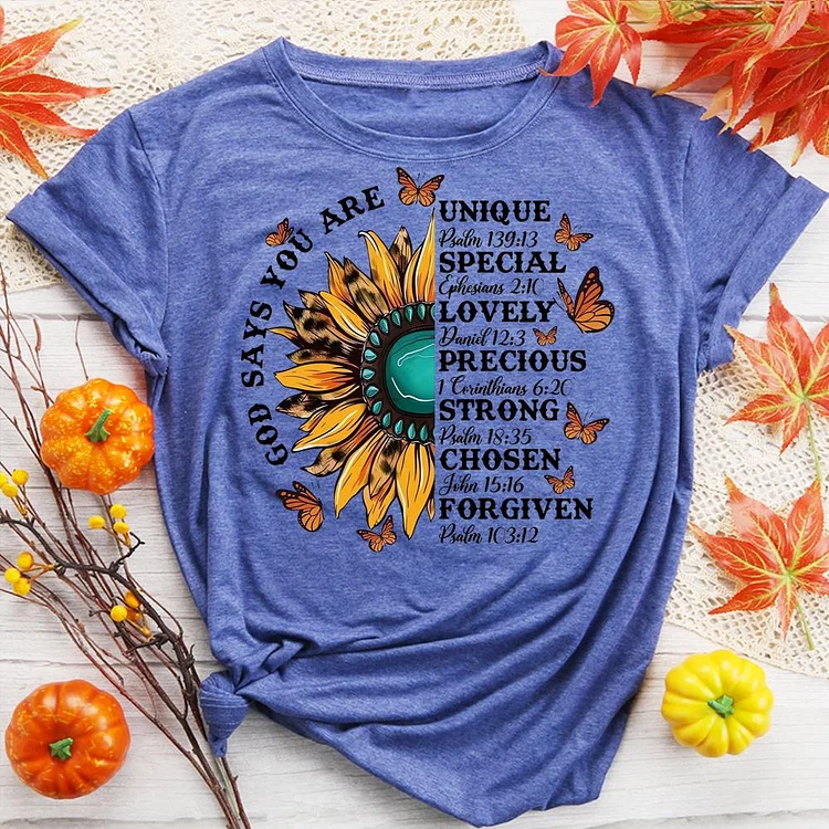 sunflower Round Neck T-shirt-0018564
