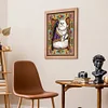 (Big Size)Retro Cat - 11CT Stamped Cross Stitch - 50*67cm