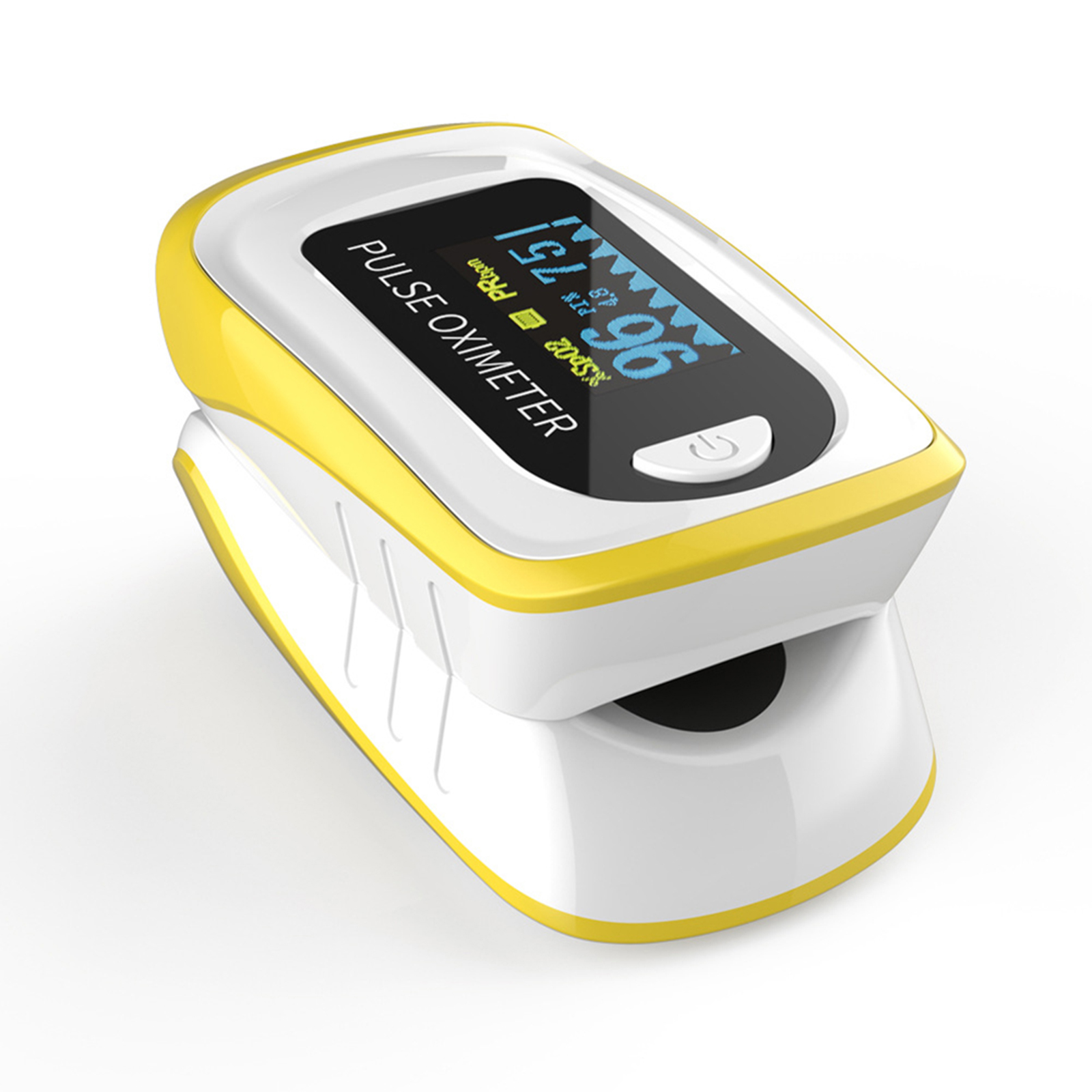 

Finger Oximeter, Led Display, Blood Pulse Oxygen Saturation Meter, Yellow, 501 Original