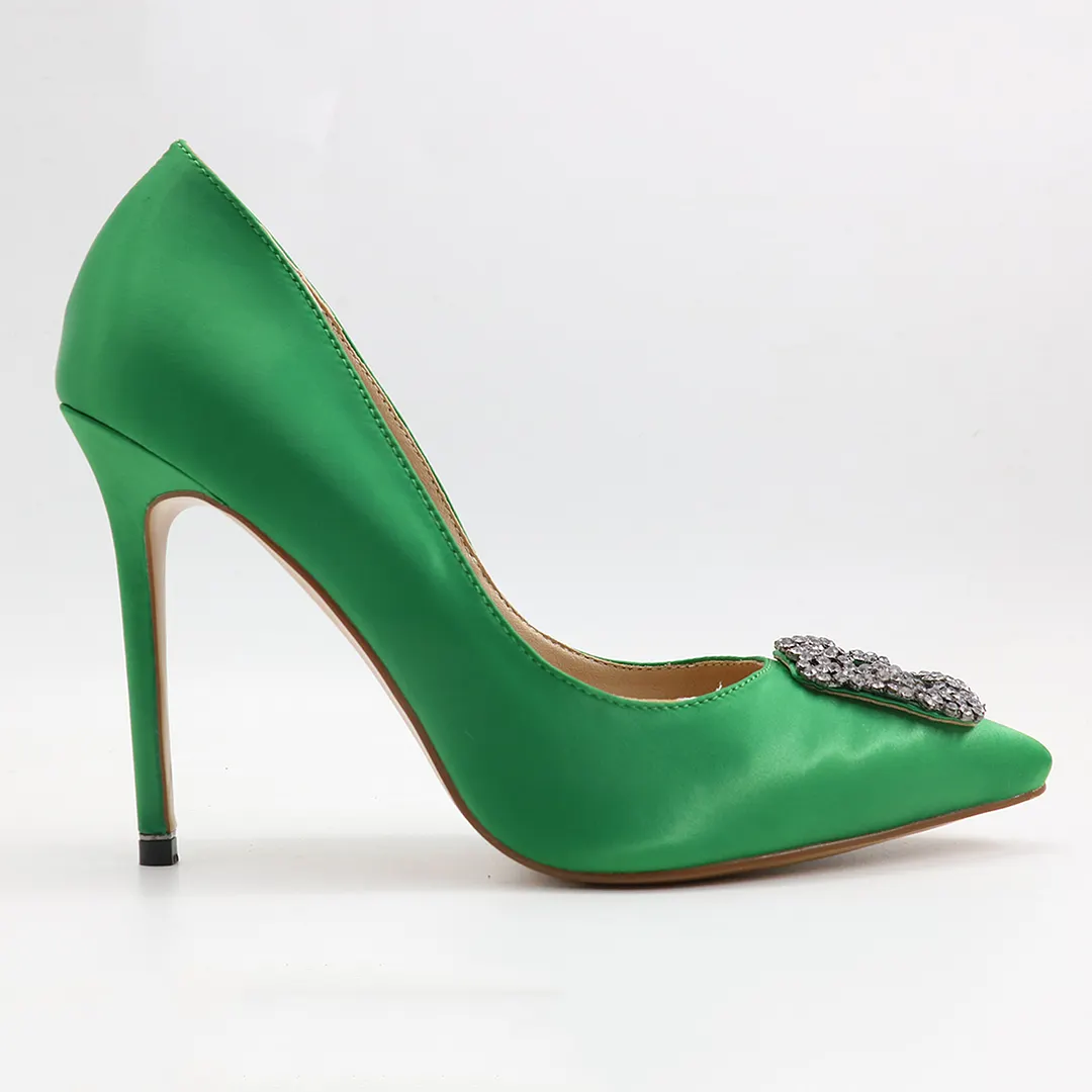 3.94" Women's Slik Shoes Diamond Party Wedding Pumps-vocosishoes