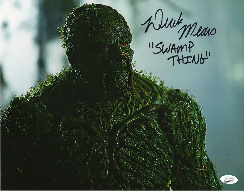 Derek Mears Autograph 11X14 Photo Poster painting Swamp Thing Signed