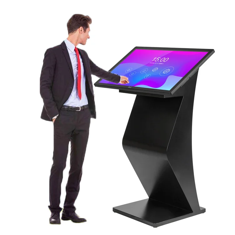 Wholesale price 32 43 49 55 65 inch interactive RFID digital signage information all in one smart multi touch screen K type RFID kiosk