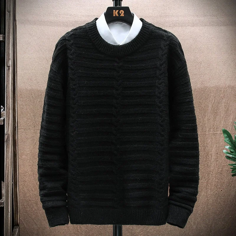 Men's Round Neck Long Sleeve Sweater