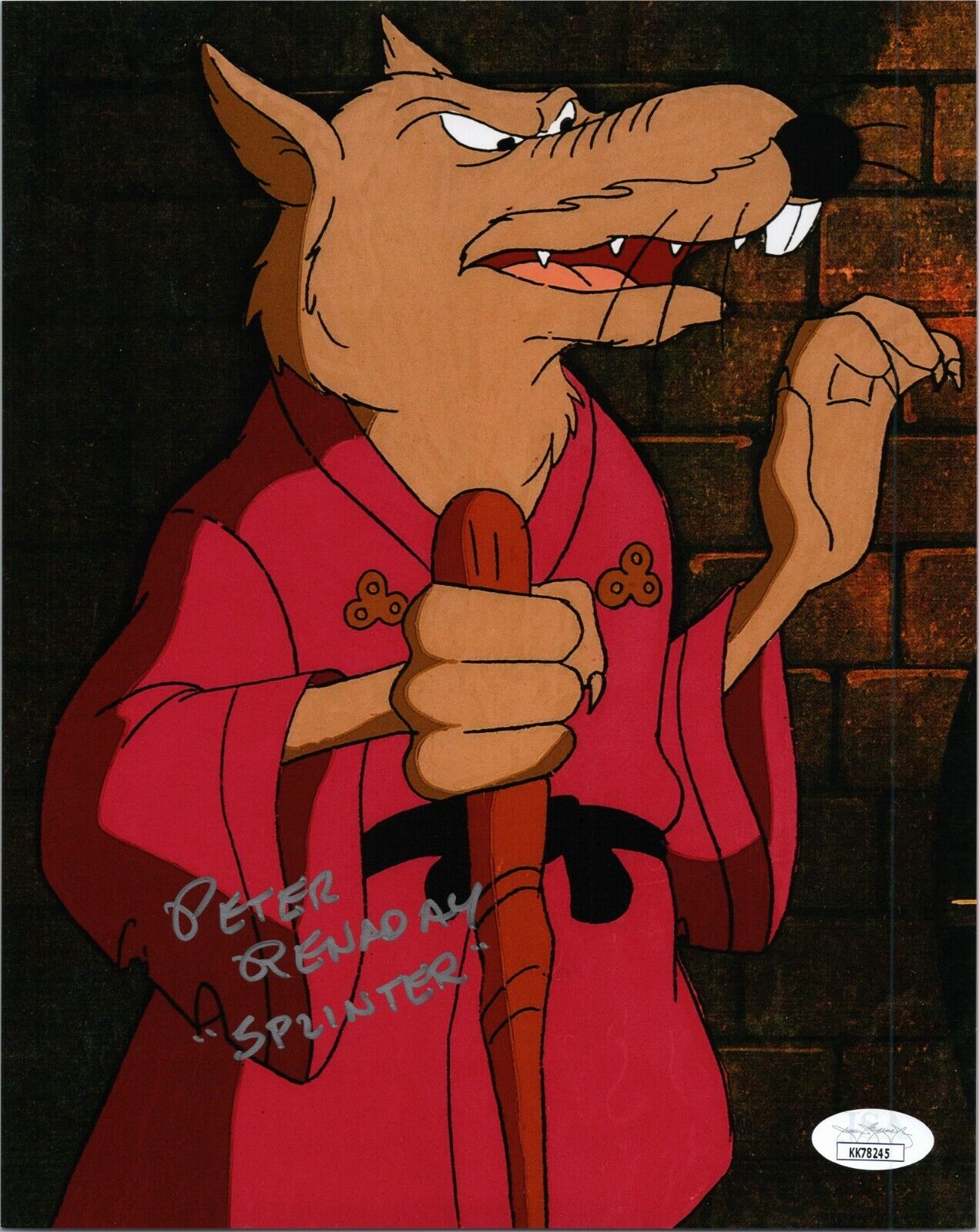 PETER RENADAY Authentic Hand-Signed TMNT ~MASTER SPLINTER