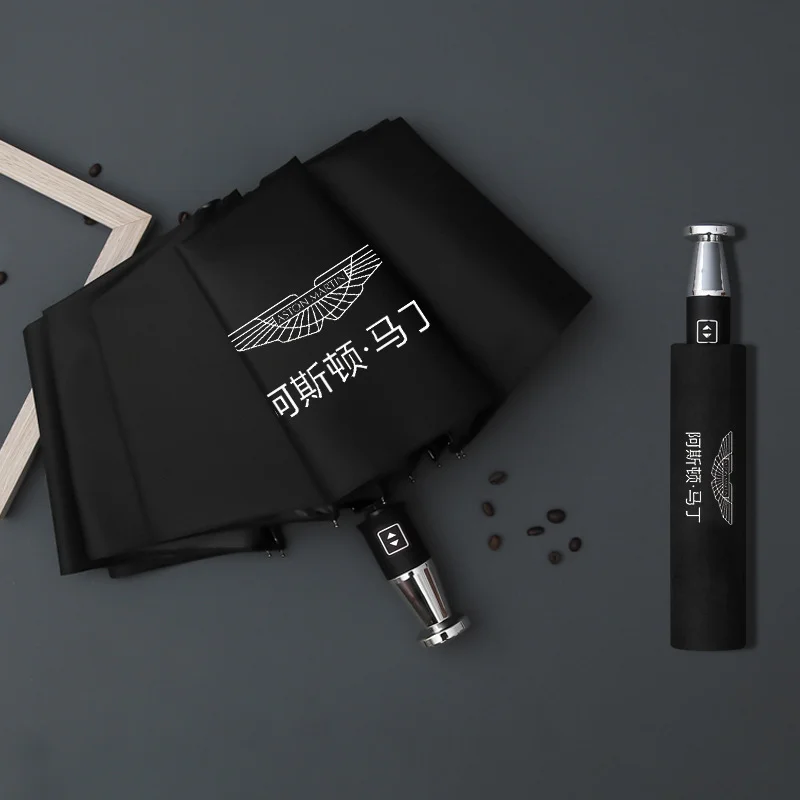  VIP business folding 10-bone black plastic umbrella