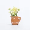 Cute Plant Fridge Magnets Mini Ceramic Vase Fridge Magnets Tiny 3D Plant Vase