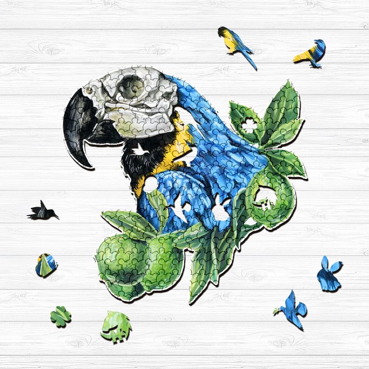 Sunnypuzzle™-Parrot wooden puzzle