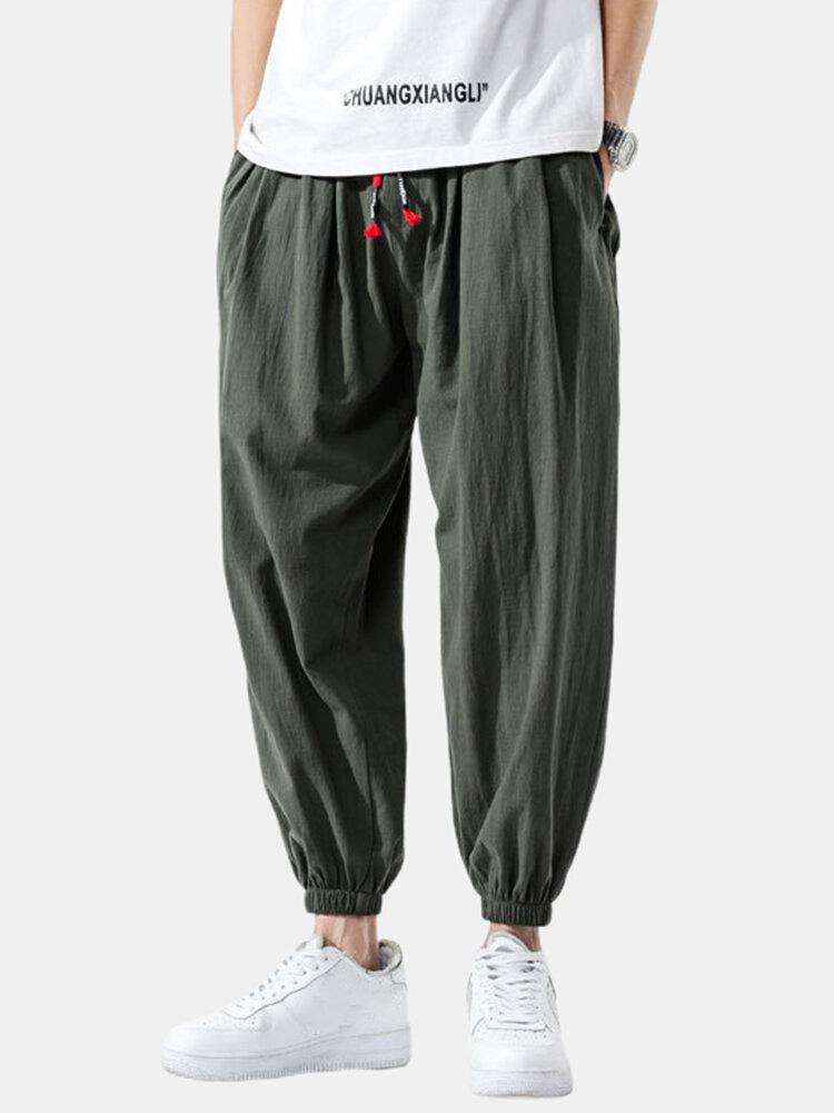 mens track pants with elastic ankle