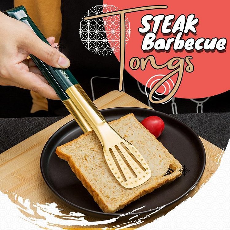 Stainless Steel Barbecue Steak Tongs