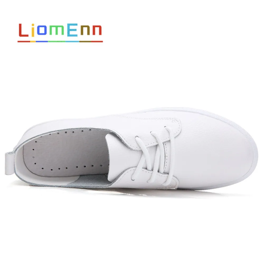 Women's white sneakers women White Flats Leather Sport Casual Shoes Women 2021 Spring Summer tennis shoes Female Ladies Loafers