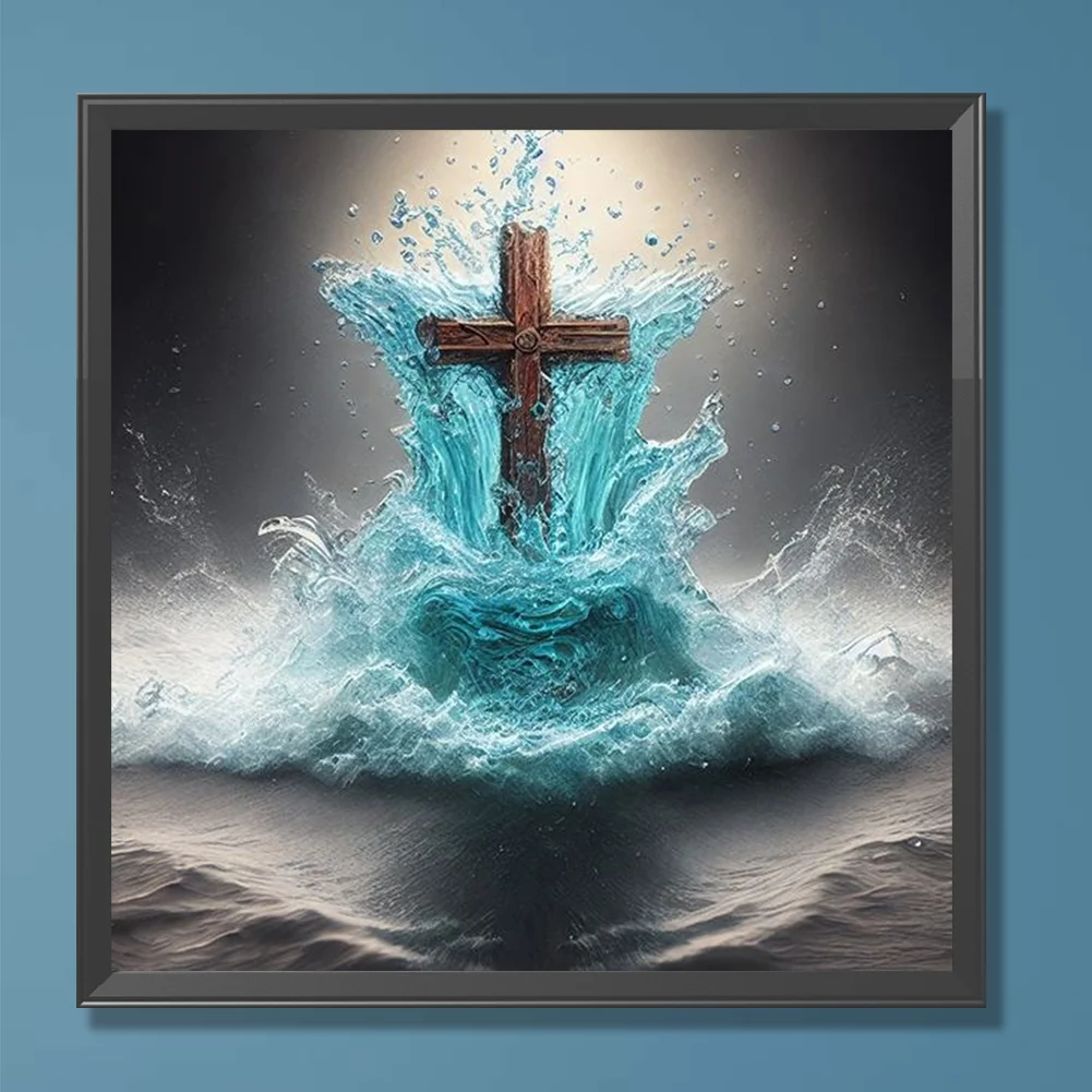 Diamond Painting - Full Round Drill - Crucifix(Canvas|30*30cm)