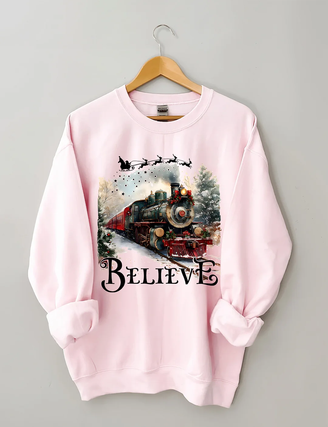 Believe Train Christmas Sweatshirt