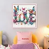 Love Butterfly-11CT Stamped Cross Stitch 40*40cm/15.75*15.75in tapestrymarket