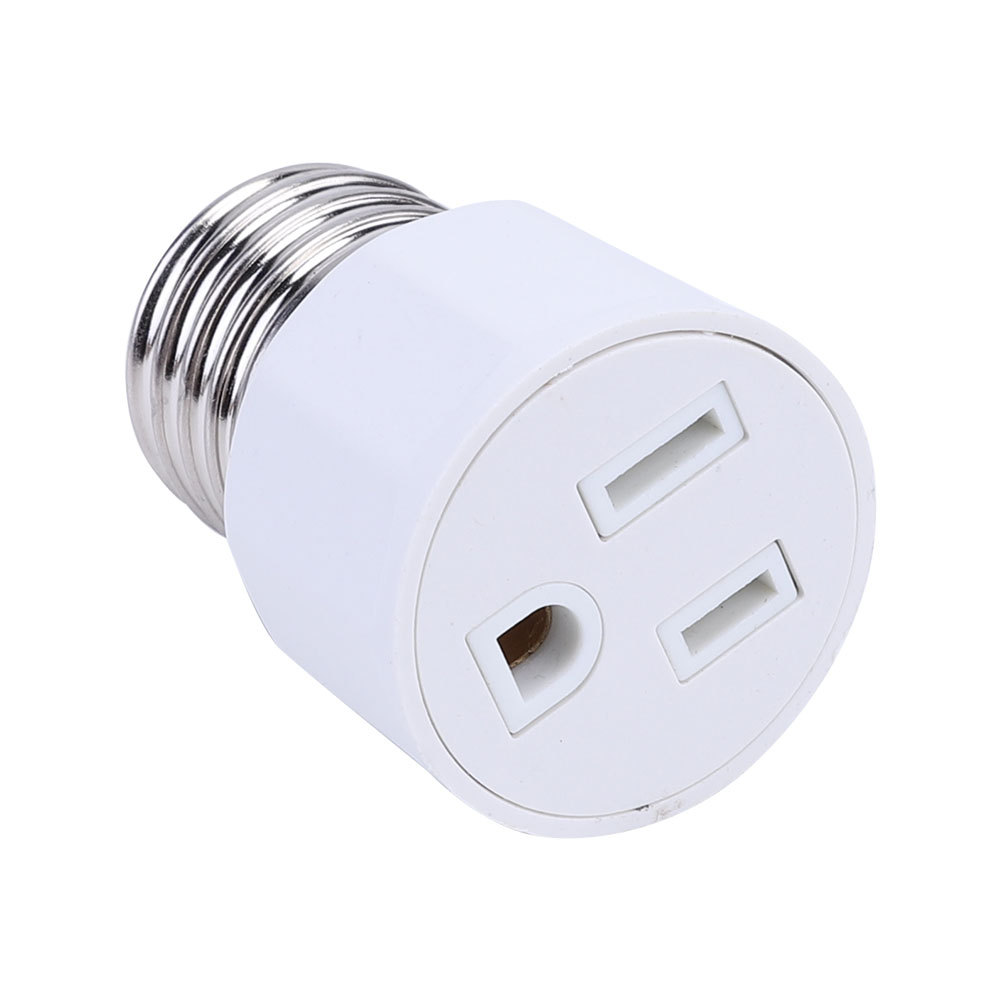 

E27 Base to US Plug Light Fixture Bulb Base Lamp Socket Adapter Convert, 501 Original