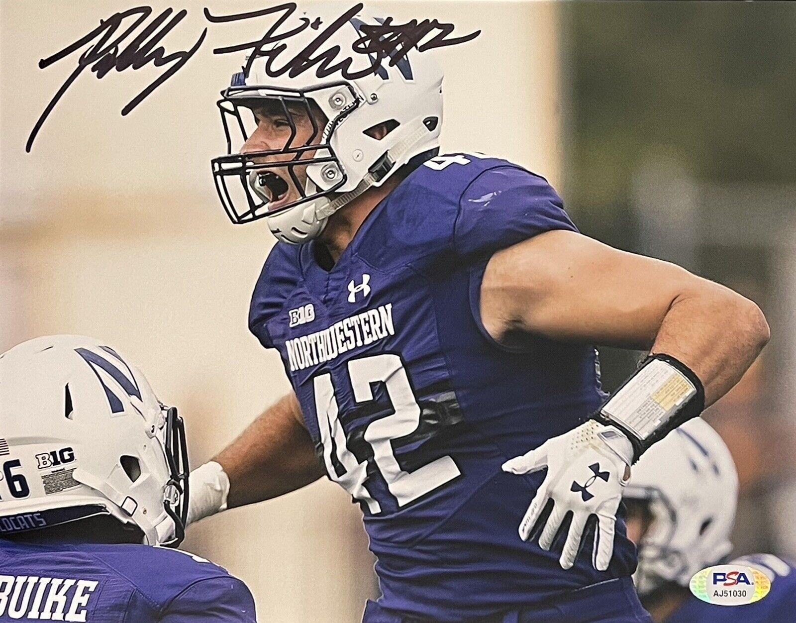 Paddy Fisher Signed Autographed Northwestern Wildcats 8x10 Photo Poster painting PSA/DNA