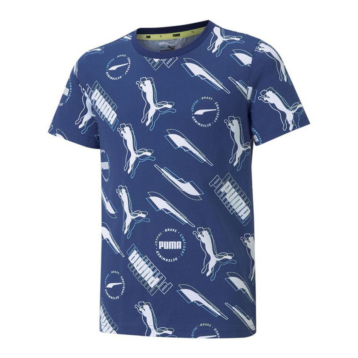 Child's Short Sleeve T-Shirt Puma AOP Dark blue - sale.kim -  endless selection of finest brands