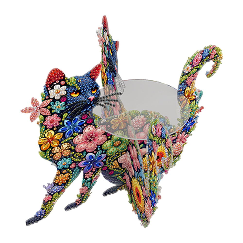 Acrylic Diamond Painting Plant Stand Diamond Art Potted Plant Holder (Cat C)