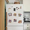 (US Only)6pcs 2D Flat Acrylic Independence Day Dog DIY Diamond Painting Fridge Magnets